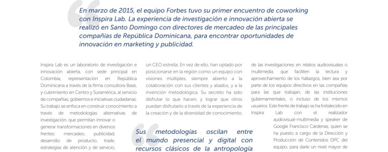 Co-Working de Forbes con Inspira Lab